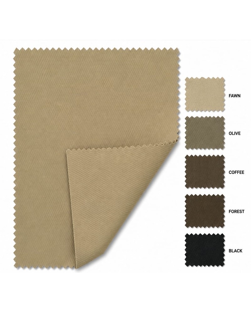 Adidas Twill fabric — available in Mouse, Fawn, Olive, Coffee, Forest, Black